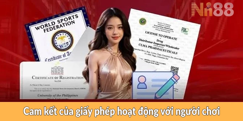 Cam kết của giấy phép hoạt động NN88 với người chơi